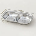 Ljojo Mini Stainless Steel Divided Children's Dinner Plate - Cute & Durable