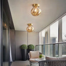 Modern LED Glass Ceiling Lights Chandelier for Home Indoor Bedroom Aisle Corridor E27 Lustre by Ljojo
