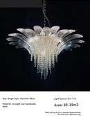 Crystal Pendant Chandelier Luxury Lighting Fixture by Ljojo for Living Room and Staircase
