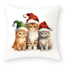 Christmas Cartoon Animal Printed Pillowcase by Ljojo: Decorative Throw Cover for Sofa, Living Room, Cushion