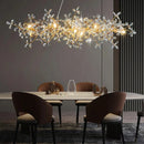 Ljojo Light Luxury Chandeliers: Living Room Crystal Lamp Elegant High-End Circular Dining Room Tea Room Bedroom Lamp