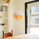 Nordic Simple Orange Sunset Glass Dining Room Pendant Lights by Ljojo - Creative Study Decor Hanging Lamps