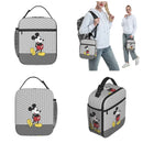 Ljojo Mickey Mouse Lunch Bag: Insulated, Portable, Ideal for Boys, Kids, School, Picnic