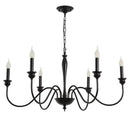 Industrial Wrought Iron Chandelier for Kitchen Loft | Rustic Pendant Lighting by Ljojo
