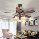 Ljojo 42-Inch Industrial Ceiling Fan with Remote Control