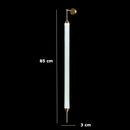 Italian Minimalist Gold Long-Line Tube Floor Lamp, Dimmable LED Wall Lamp for Living Room - Ljojo