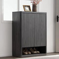 Ljojo™ 44" Tall Shoe Cabinet with Doors & 4 Shelves, Modern Storage Organizer