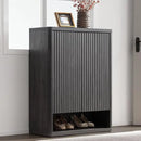 Ljojo™ 44" Tall Shoe Cabinet with Doors & 4 Shelves, Modern Storage Organizer