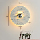 Ljojo Marble LED Wall Light: Modern Nordic Bedroom Lamp for Living Room & Bathroom