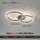 Ljojo LED Ring Ceiling Lamp Modern Creative Design for Living Room Hall Dining Bedroom