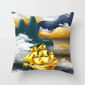 Golden Tree Forest Pillow Case by Ljojo: Car/Home Sofa Bed Decor, 45x45cm Decorative Cushion Cover