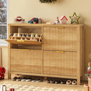 Ljojo™ 4-Drawer Wooden Shoe Organizer for Entryway Storage