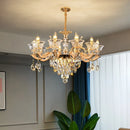 Crystal Luxurious European Style Pendant Lamp French Atmosphere Living Room Dining Light Ljojo