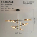 Modern Minimalist Art LED Pendant Light Guns Line Glass Chandeliers by Ljojo