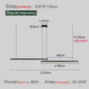 Ljojo Dining Room Led Chandelier Strip Nordic Minimalist Pendant Lights Home Decor Fixture