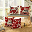Ljojo Love Print Pillowcase - Romantic Sweet Home Decor & Gift