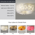 LED Feather Chandelier Pendant Light Modern Living Room Wedding Decor Luster by Ljojo