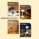 Ljojo LED Touch Sensor Night Light: Rechargeable, Wireless, Reading Lamp for Restaurant Hotel Bedroom