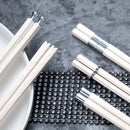 Ljojo 5 Pair Alloy Non-Slip Chopsticks Set for Kitchen Tableware Gift