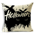 Black White Happy Halloween Trick Or Treat Pillowcase for Ljojo Décor