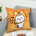 Ljojo Mochi Cat Luxury Cushion Cover Set for Sofa and Bed