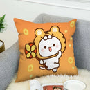 Ljojo Mochi Cat Luxury Cushion Cover Set for Sofa and Bed