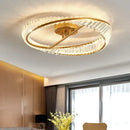 Ljojo Luxury Crystal LED Chandelier Modern Bedroom Ceiling Light Fixture