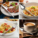 Ljojo 24-Piece Stainless Steel Cutlery Set for Restaurant Banquets