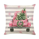 Christmas Party Pillowcase with Santa Claus & Snowman Print for Home Decoration by Ljojo.