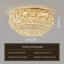 Ljojo Luxury Crystal Chandelier: High End Bedroom Living Room Pendant Light