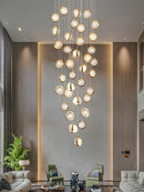 Ljojo Luxury Crystal Ball Chandelier for Modern Living Room Lighting