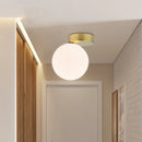 Golden Glass Ball Ceiling Lamp for Home Decor by Ljojo
