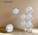 Ljojo LED Floor Lamp Metal Acrylic Ball Rack Art Chandelier Living Room Decoration