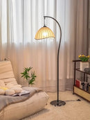 Nordic Linen Fabric LED Floor Lamp for Living Room Ljojo Lighting Fixtures