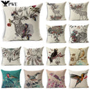 Ljojo Linen Cushion Cover 45x45cm - Stylish Decor for Sofa and Bed
