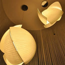 Japanese Fabric Pendant Lamp Handmade Wabi Sabi Light by Ljojo