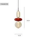 Modern Colorful Glass Pendant Chandelier Light for Loft Living Room - Ljojo