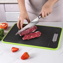 Ljojo 3-in-1 Cutting Board with Knife Sharpener & Garlic Grinder