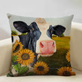 Ljojo Linen Farm Animals Cushion Cover 45x45CM - High-quality Bedroom Decor