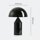 Ljojo Italian Designer Mushroom Table Lamp Led Desk Light White Glass Modern Home Decor
