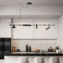 Nordic Designer LED Black Chandelier Spotlight for Dining Table Pendant Lamp Ljojo