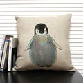 Animal Penguin Cushion Cover 45x45, Ljojo Brand - Cute & Funny Decorative Pillowcase