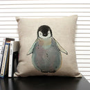 Animal Penguin Cushion Cover 45x45, Ljojo Brand - Cute & Funny Decorative Pillowcase
