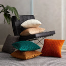 Ljojo 3D Geometric Velvet Pleated Cushion Cover for Home Decor