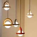 Ljojo LED Pendant Lights Acrylic Ball Black White Green Red Yellow Metal G4 Bulb