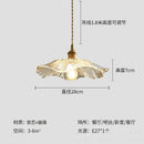 Ljojo Retro Restaurant Pendant Light Chandelier LED Lamp Glass Flower for Bedroom Living Room Hallway