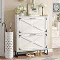 Ljojo™ 6-Drawer Shoe Cabinet with Metal Handles, Entryway Storage Solution