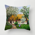 American Country Oil Painting Landscape Pillowcase by Ljojo for Home & Office Decor