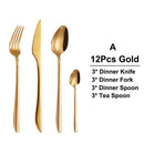 Ljojo 21 Piece Gold Cutlery Set - Stainless Steel 304 Elegant Tableware