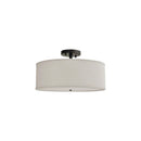 Japanese Wabi Sabi Ceiling Lamp Originality Linen Lampshade for Bedroom Balcony Hallway by Ljojo
